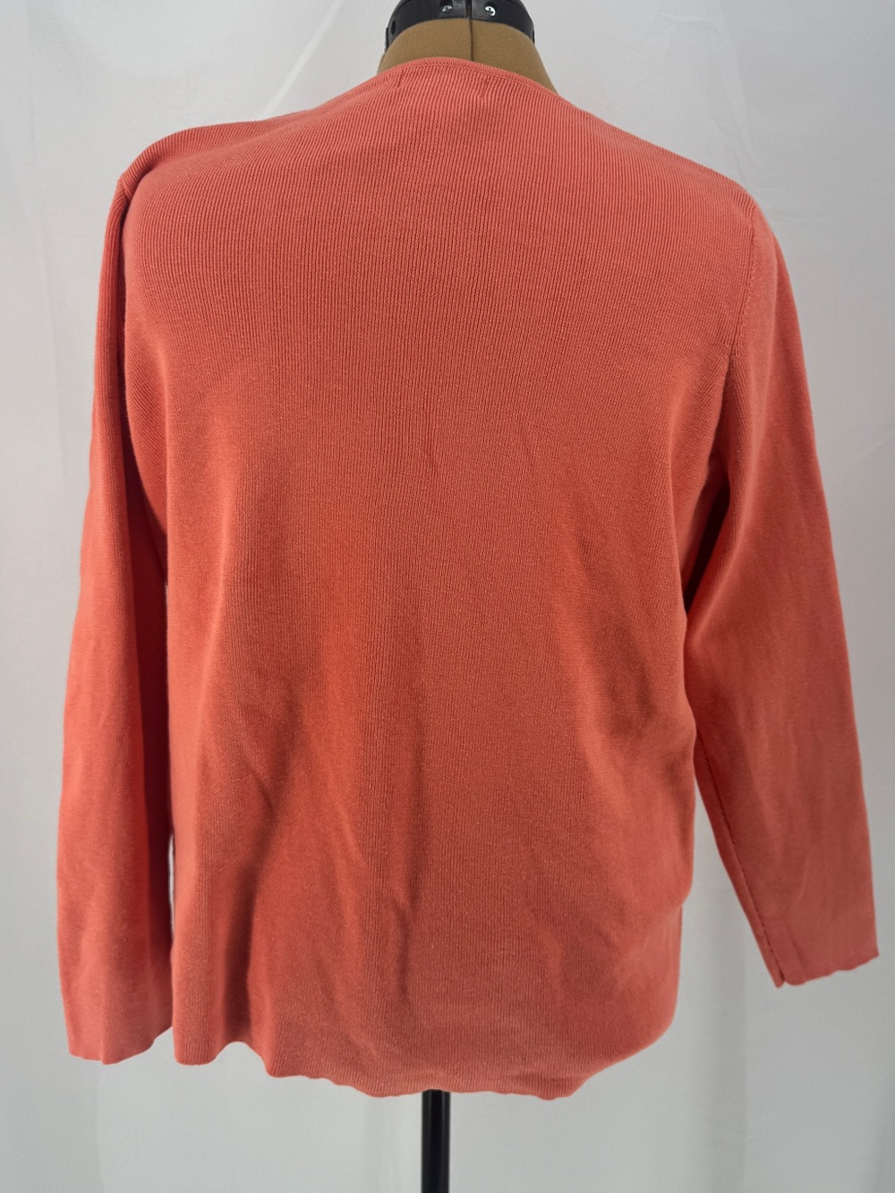 Jones New York Sport Coral Zip Cardigan 0090 - Picture 2 of 4